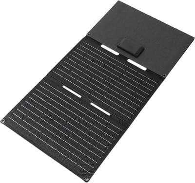 Draagbaar Zonnepaneel - Opvouwbaar Paneel - Kamperen - 60W Hoog Vermogen - Opvouwbaar Ontwerp - Zwart