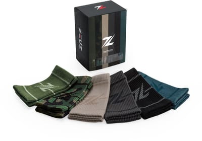 ZEUZ Zweetbanden Set 6-Pack – Sport Zweetbanden Fitness – Earth Kleuren