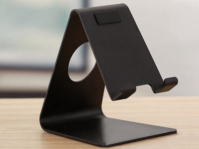 New Age Devi - Heble Telefoonhouder-Telefoonstandaard - Handige standaard voor smartphone - Verstelbaar - Zilverkleurig - Universeel