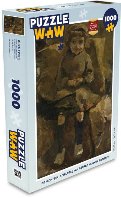 Puzzel De klompjes - Schilderij van George Hendrik Breitner - Legpuzzel - Puzzel 1000 stukjes volwassenen