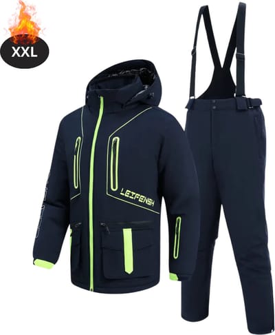 Bovista Skipak - SkiBroek - Skijas - Ski Suit - Wintersport - Heren - 2-Delig - Marineblauw - Maat XXL