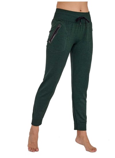 Brubeck FUSION Dames Performance Joggingbroek - Comfortabel & Ademend voor Outdoor, Training & Lifestyle - Groen M