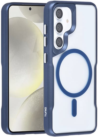 TUNIQ telefoonhoesje voor Samsung Galaxy S24 - MagSafe siliconen backcover - Donkerblauw