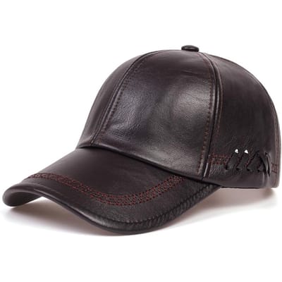 Mode Effen Winter Lederen Baseballpet Heren Snapback Herfst Warme Zwarte Petten Dames Bone Masculino Heren hoeden en Petten gorras Adjustable bruin