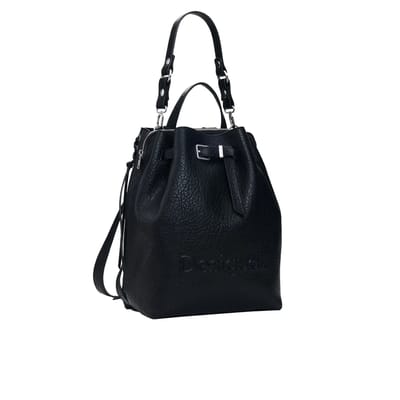 Desigual vrijetijdsrugzak rugzak Half Logo Luena NF Backpack Black zwart