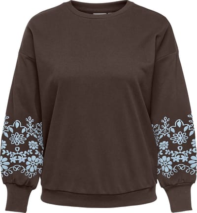 ONLY CARMAKOMA - CARBROOKE L/S O-NECK PRINT SWT JRS NOOS Dames Trui