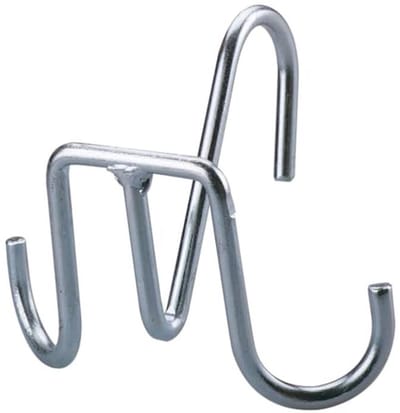 Dubbel emmerhaak voor ladderaccessoires