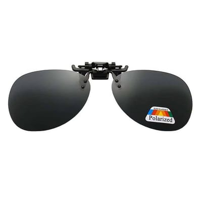 Loud and Clear® Clip On Zonnebril - Piloten - Overzet - Opzet - Heren - Dames - Zwart - Opklapbaar - Gepolariseerd
