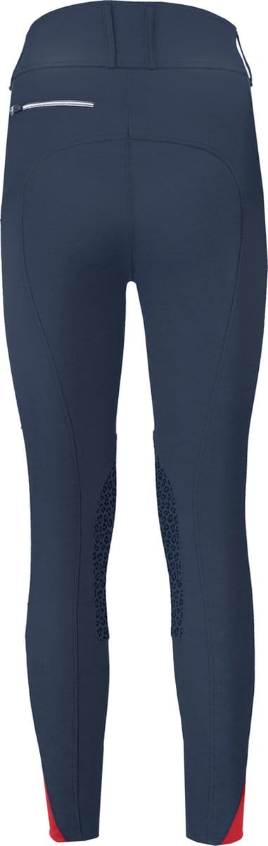 PK International - Hardwell - Rijbroek - Knee Grip - Technische stof - Steekzakken - een ritszak - Moon Indigo - Donkerblauw - XS/34