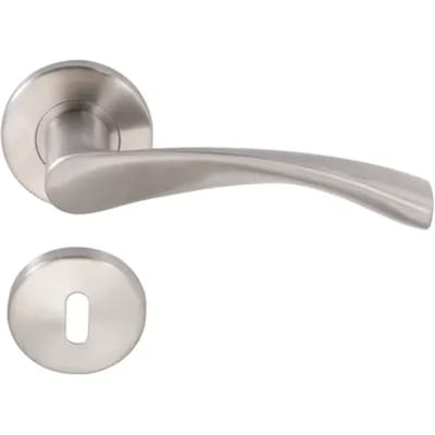 Sencys Deurkruk Op Rozet Hudson - Roestvrij Staal - Rvs Geborsteld - Sleutelgat - 140 Mm