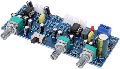 Voorversterkerbord 2.1 Kanaals - Subwoofer Versterker - Muziek Luisteren - Dubbele NE5532 Chip - 10 x 6 x 3 cm