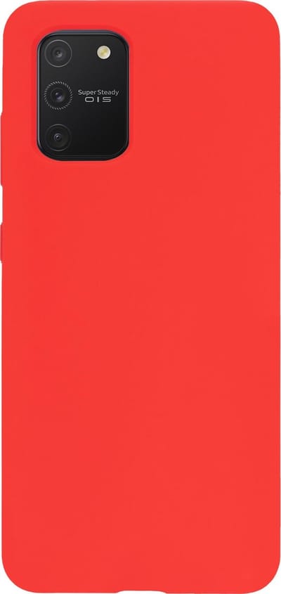 BMAX Siliconen hard case hoesje geschikt voor Samsung Galaxy S10 lite / Hard Cover / Beschermhoesje / Telefoonhoesje / Hard case / Telefoonbescherming - Rood