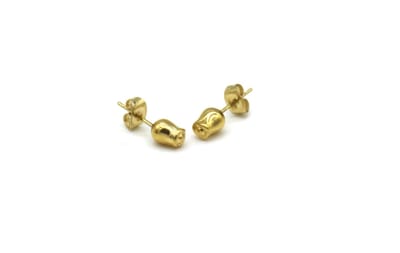 Oorbellen - knopjes - bloemen - roos - goudkleurig - RVS - chique - tijdloos - hip - feest - cadeau - vrouwen - dames - unisex