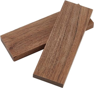 Desert Ironwood Houten Platen voor DIY Projecten, Lege Ladders met Houten Handvat, 12 x 4 x 1 cm, Ideaal voor Handgemaakte Mesgrepen en Ambachtelijke Klussen