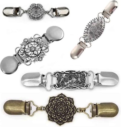 5 broche designs "Summer Time Elegance"- Verpakt in leuk organza zakje - Vestsluiting -5 pack - 5 populaire - 5 designs - vestclip dames -sjaalspeld - vestclip - true diamonds - vestsluiting vestclip -vestsluiting dames - vestspeld - vestklem
