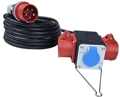 Draagbare stroomverdeler met CEE en Schuko stopcontacten - 380V en 230V - 16A