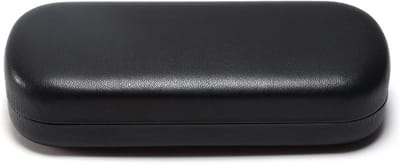 Harde brillenkoker - PU-lederen brillendoos - Draagbare bescherming - Hoes - -lederen brillendoos - Zwart - 16 x 6,4 x 3,6 cm
