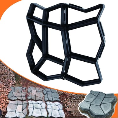 Betonnen Stoeptegels - Tuinpad Mallen - Buitenbestrating Maken - Herbruikbare Vorm - 43x43x4cm