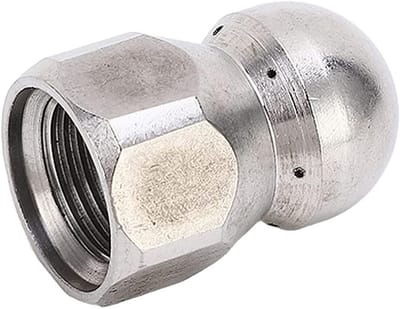 Hogedrukreiniger Afvoersproeier, Tips voor Afvoerreiniging, 5000PSI Dredging Nozzle voor Effectieve Reinigen van Pijpen en Afvoeren