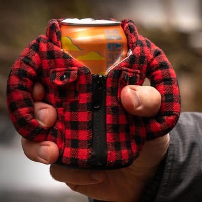 Isolerende Drink Sleeve voor Bierflessen en Frisdrankblikken - Perfect voor 12oz Cans, Ideaal voor Feestjes en Buitenactiviteiten (Rood & Zwart)