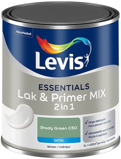 Levis - Essentials Lak & Primer Mix - Shady Green C50 - Mengverf - 1 L