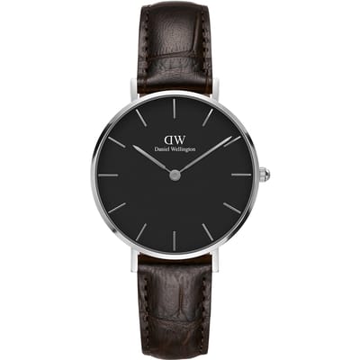 Daniel Wellington DW Watch Petite York Black Silver 32mm
