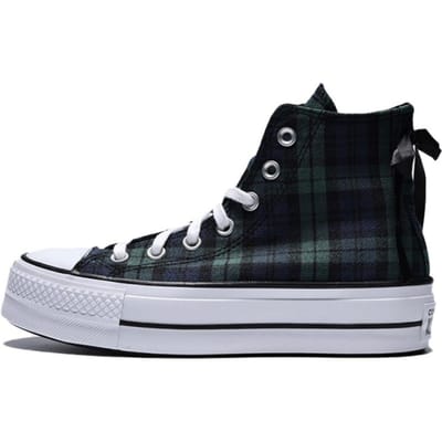 Converse Dames Chuck Taylor All Star Lift Platform High 'Ruit' 35 black