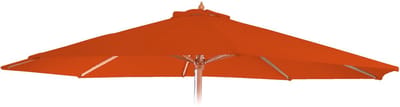Vervangende hoes voor parasol Florida, parasolhoes Vervangende hoes, Ø 3 m Polyester 6 stokken ~ terracotta