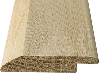 Houten Binnendeur Drempel - Overgangsprofiel Vloer - Naadloze Kamerovergang - Massief Rood Eiken - 36 Inch Lengte - Natuurlijk Hout