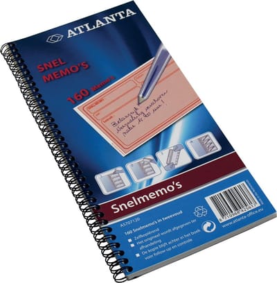 Atlanta snelmemo, 160 memo's 5 stuks