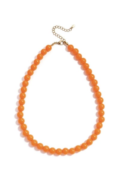 Yehwang - Kralenketting - Oranje - Stainless Steel - 10 mm kralen - Koningsdag