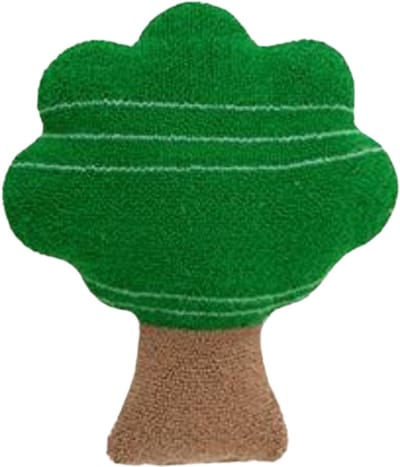 Boom - Sierkussen in vorm van Boom - Vormkussen – 40x50 cm Groen/Bruin – Luxe Pluche Sierkussen voor Kinderkamer & Woondecor – RBAN SPCTRA®