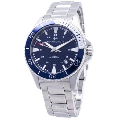 Hamilton Khaki Navy Scuba H82345141 Automatisch Analoog Herenhorloge blauw