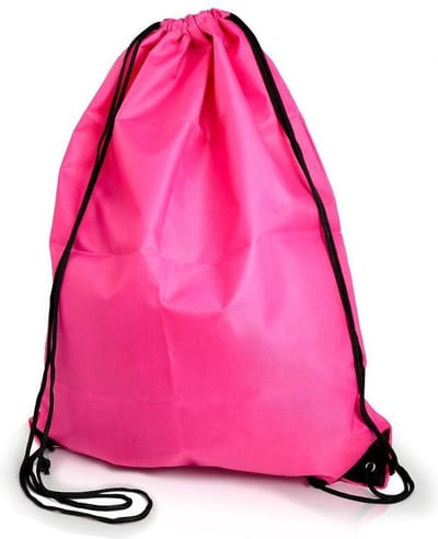 New Age Devi - Roze Nylon Gymtas met Rijgkoord - Multifunctionele Rugzakjes van Nylon