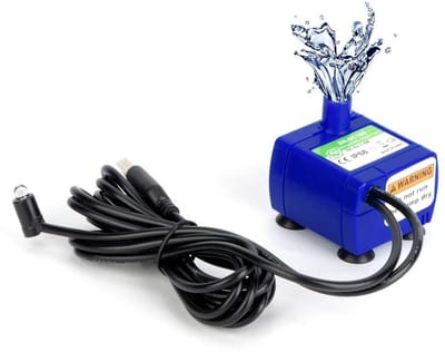 Allecto - Katten drinkfontein - Automatische waterpomp - Stil en energiezuinig - 2,4 Liter - Kattenfontein - Vervangingspomp - Geschikt voor katten