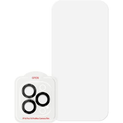 BlueBuilt Apple iPhone 16 Pro Screenprotector Glas + Camera Lens Protector