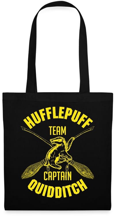 Harry Potter Hufflepuff Team Captain Quidditch Tas Van Stof Schoudertas