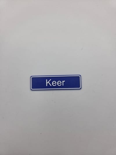 3D plaatsnaam speldje Keer