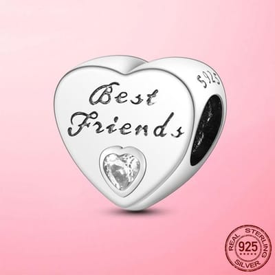 Familieliefde Echt 925 Sterling Zilver Dochter Hart Bedel Kralen Passen Originele Mode Armband Bedels Zilver 925 Sieraden Maken white