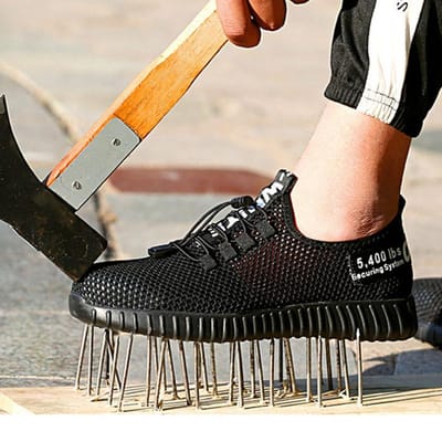 Chaussures d'assurance travail, Chaussures de sécurité anti-écrasement et anti-perforation, Chaussures de travail respirantes et déodorantes 37
