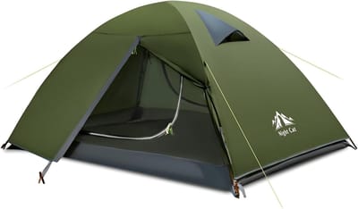 Campingtent 2 Personen Waterdicht – Dubbellaags Koepeltent – Lichtgewicht Backpacktent – Snelle Opzet
