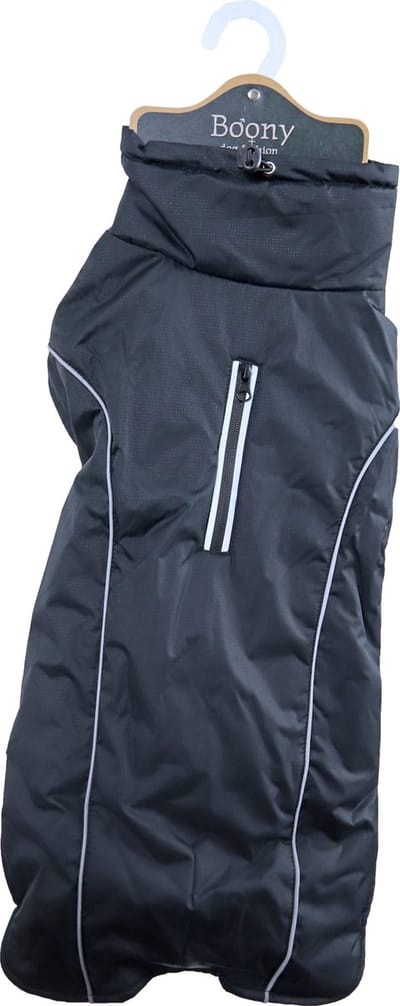 Boony Dog Fashion Hondenjas Luxury Waterproof - Zwart - 20cm