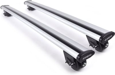 Dakdragers geschikt voor MG Motor 5 EV 2021 en later open dakrailing - Aluminium - Hoog laadvermogen 100kg - Wingbar Zilver - Merk Farad