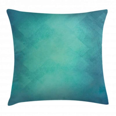 ABAKUHAUS Kussenhoes 40x40 cm – tealblauw – Dubbelzijidig bedrukt, met rits – Wasbaar
