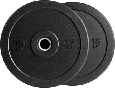VirtuFit Hi-Temp Bumper Plates - 50 mm - 2 x 15 kg - Olympische Halterschijven van Rubber - Duurzaam Materiaal - Schokabsorberende Bumper Plates - CrossFit & Krachttraining