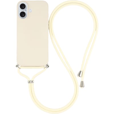 Mocaa Apple iPhone 17 Hoesje met Koord Wit
