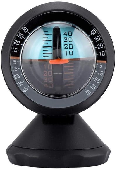 Dailygoods- Inclinometer Digitaal - Hoogwaardige Kunststof - Hoge Gevoeligheid - 360 Graden Rotatie - Eenvoudige Installatie - Veiligheid bij Rijden - Hellingmeter