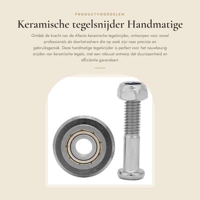 Dailygoods - Keramische tegelsnijder - Handmatige vervanging - Hoogwaardige kwaliteit - Standaard - Efficiënt en duurzaam - Geschikt voor professional...