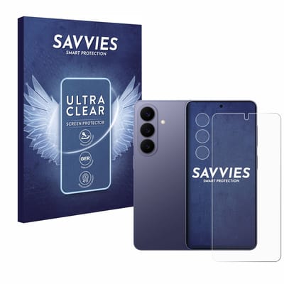 Savvies - Screenprotector voor Samsung Galaxy S26 (Voor+Camera) - Folie Beschermfolie transparant 18 Stuks