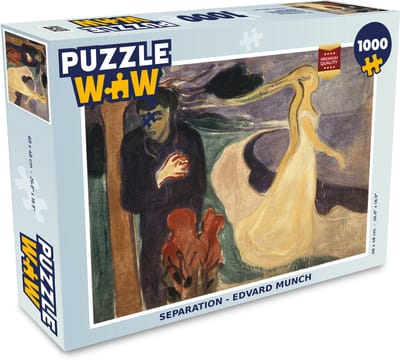 Puzzel Separation - Edvard Munch - Legpuzzel - Puzzel 1000 stukjes volwassenen